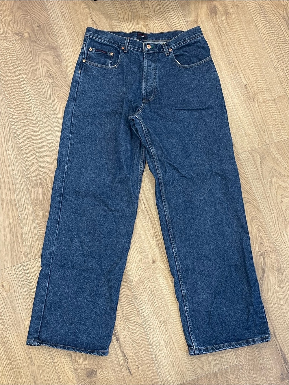 Tommy Jeans Baggy Button Fly Denim Blue Jeans 36